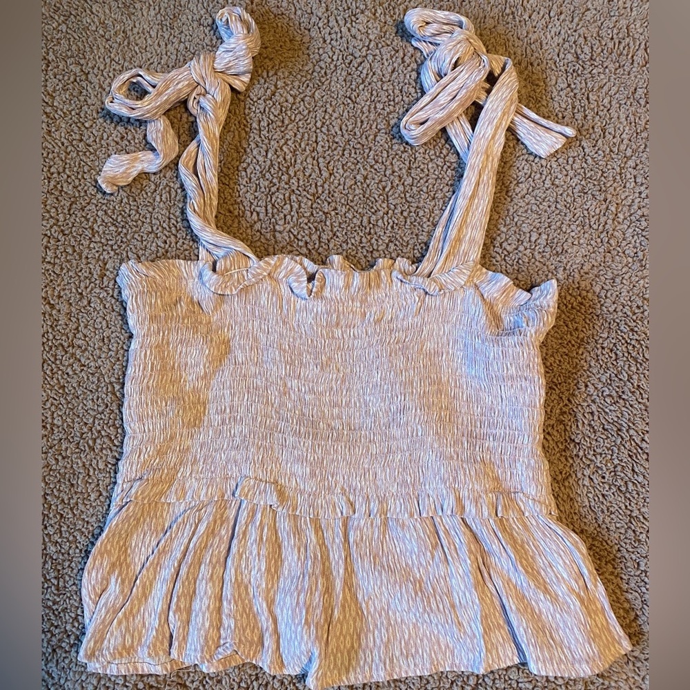 Cropped blush pink top
